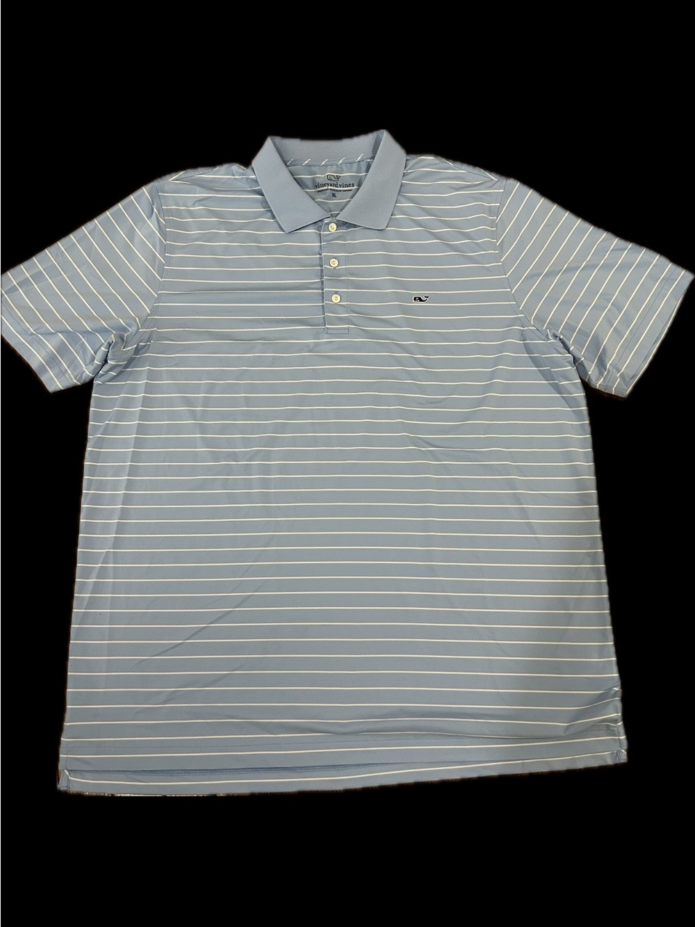 NWOT! Vineyard Vines Men’s Light Blue Striped Performance Polo XL 1910
